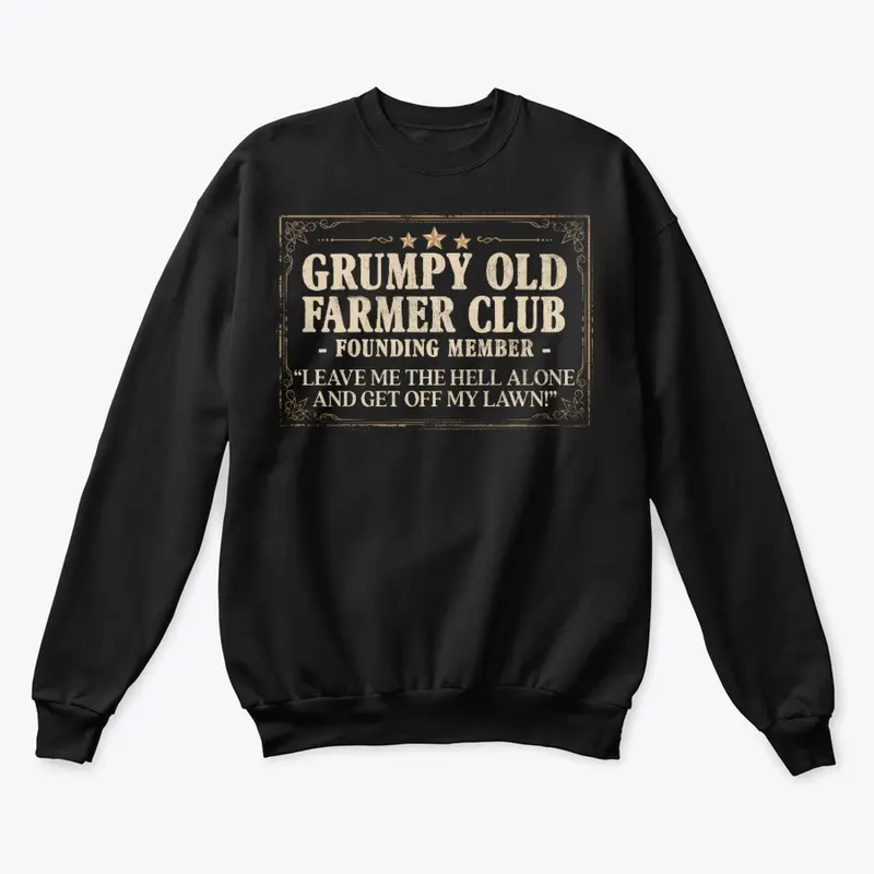 Funny Farmer Gift, Grumpy Old Club