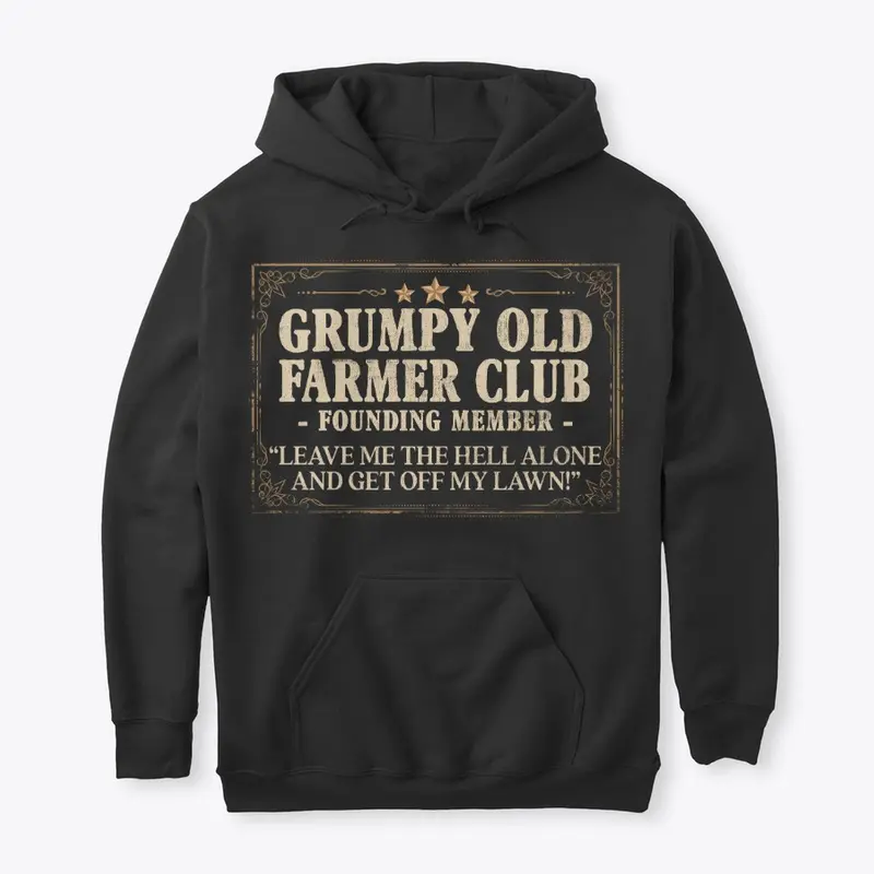 Funny Farmer Gift, Grumpy Old Club