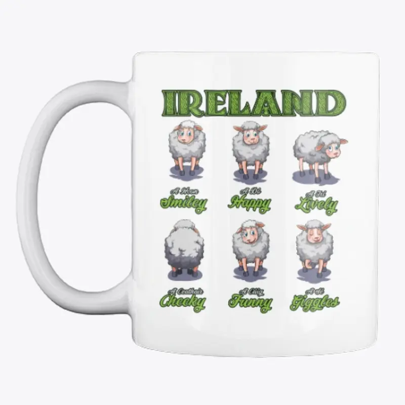 Happy Sheep Irish St Patrick Farmer Gift